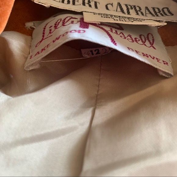 Sold!Albert Capraro Vintage Tweet and Suede Jacket - Picture 7 of 11